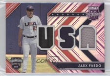 2018 Panini Elite Extra Edition USA Materials Purple 19/25 Alex Faedo 1c0s