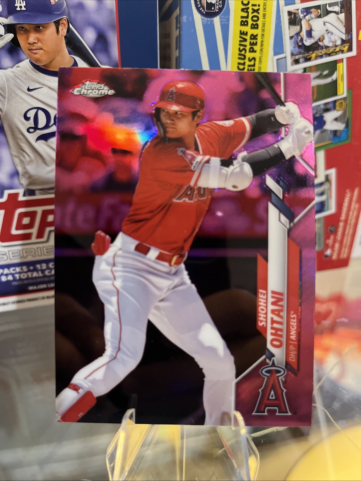 2020 Topps Chrome SHOHEI OHTANI Pink Refractor #21 Angels Dodgers