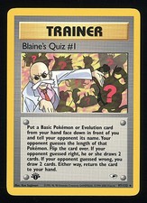 BLAINE'S QUIZ #1 2000 Pokemon Gym Heroes 1st Edition #97 - NM on eBay