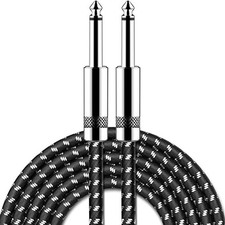 Guitar Cable 10 ft Electric Instrument Cable Bass AMP Cord 1/4 10FT STRAIGHT