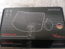 Perixx PERIDUO-406 Wired Mini Adjustable Split  Keyboard with Vertical Mouse