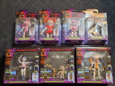 Jazwares World of FNAF Sister Location WAVE 4, NEW COMPLETE SET of Figures