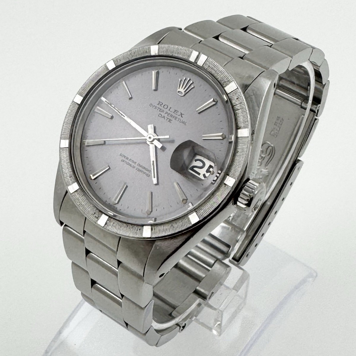 Ultra Rare Rolex 1501 Lavender Gray Dial Serviced Oyster Date 1501