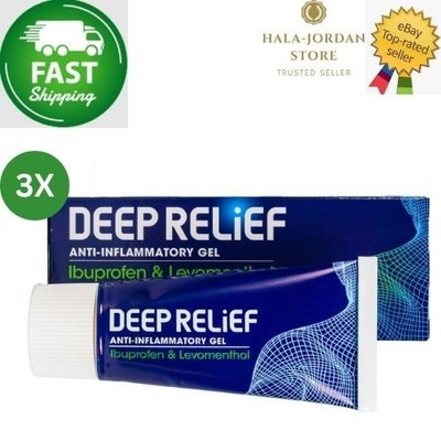 3 X Deep Relief Dual Action GEL reduziert Entzündungen (100 Gramm)  SCHNELLER...