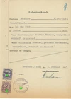 Germany Nazi era document revenue Betzdorf/Sieg 1943 fiscal Stempelmarken