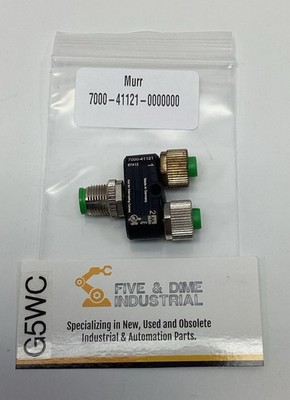 Murr 7000-41121-0000000 M12 T Coupler 60V AC/DC 4-Amps