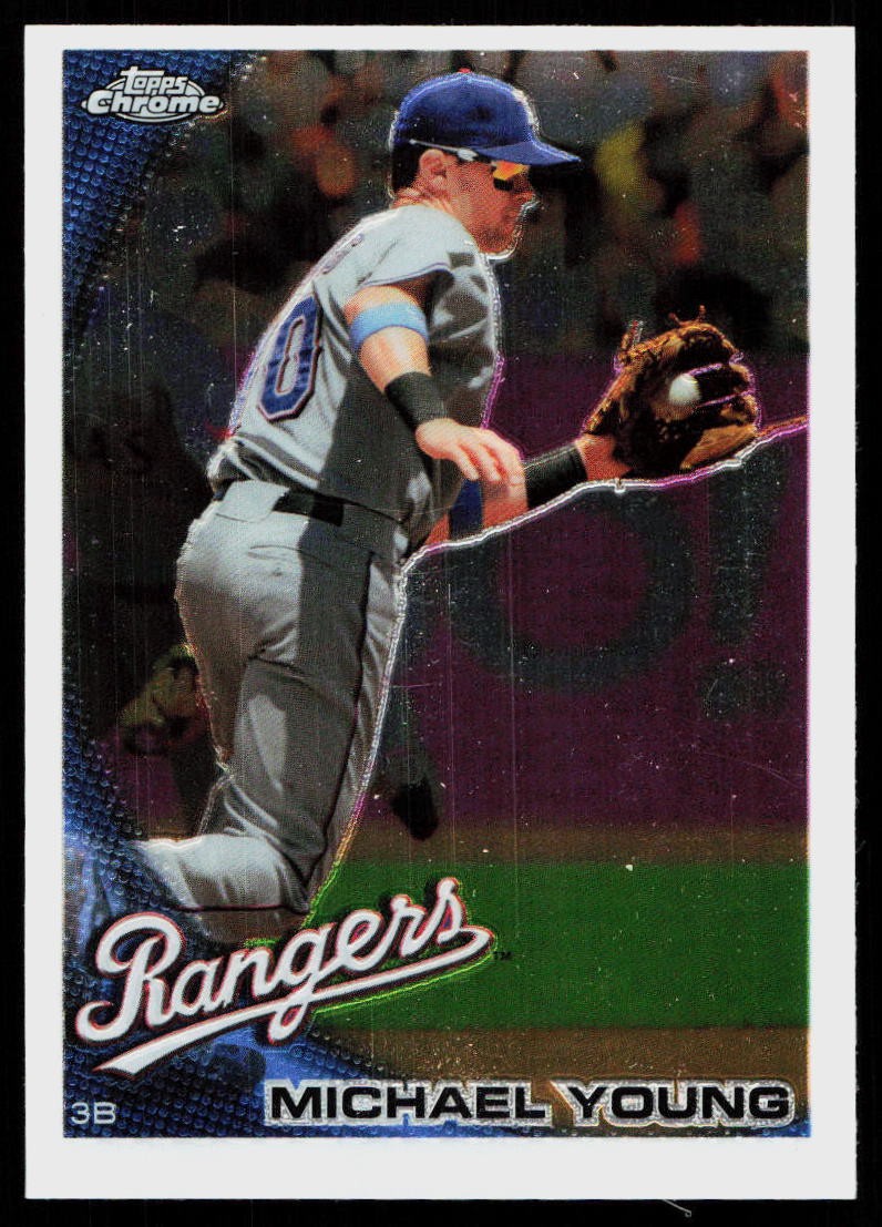 Michael Young #108 2010 Topps Chrome Texas Rangers