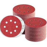 Schleifpapier 125Mm Klett 60 KöRnung 8 Loch Schleifscheiben FüR
