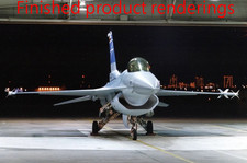 3D Printed 1/144 US Lockheed Martin F-16 DSI ...