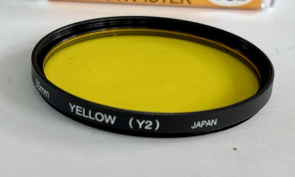 Promaster Yellow Y2 Filter 55mm, Factor 2 Filter, Made in Japan, B&W Photography - Image 3 of 4