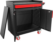 LMTC Heavy Duty Utility Cart,Metal Utility Service Cart 550 Lbs Capacity,Rolling