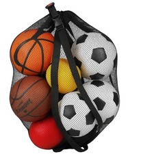 Basketball Bag - Large Mesh Bag for Basketballs, Soccer Bag, Volleyball Bag ...