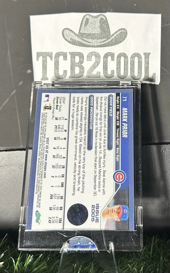 2005 eTopps Mark Prior Auto #71 Encased - Image 2 of 2