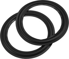 2pcs 8" Black Rubber Speaker Edge Surround Rings Replacement US
