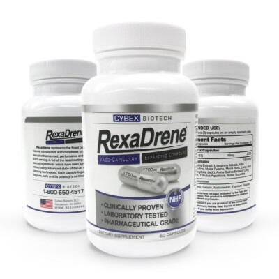REXADRENE MALE ENHANCEMENT CAPSULES 100% ALL NATURAL 1 MONTH SUPPLY