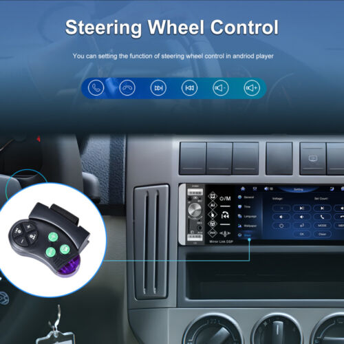 DAB+ 1 Din Carplay /Android Auto Autoradio Bluetooth FM 5.1" Touchscreen Kamera - Bild 5 von 20