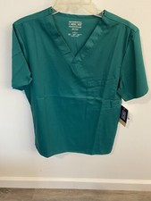 NEW Cherokee WW Flex Scrub Top Shirt GREEN Size Small Unisex NWT NOS