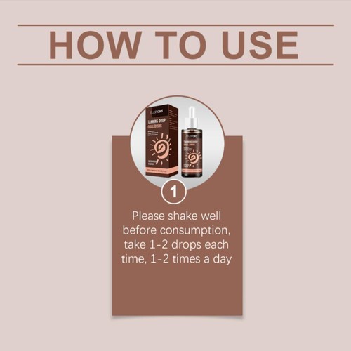 Sunless Tanning Drops To Drink: Oral Dark Self Tanning Drops Gradual Glow - Picture 12 of 13