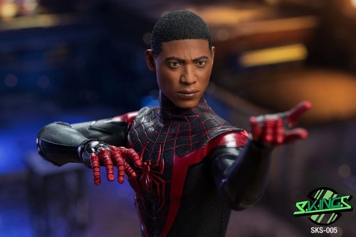 1/6 Black Boy Spider-man Millas Cabeza Masculina Tallado Ajuste 12 pulgadas Figuras de Acción Cuerpo - Imagen 2 de 7