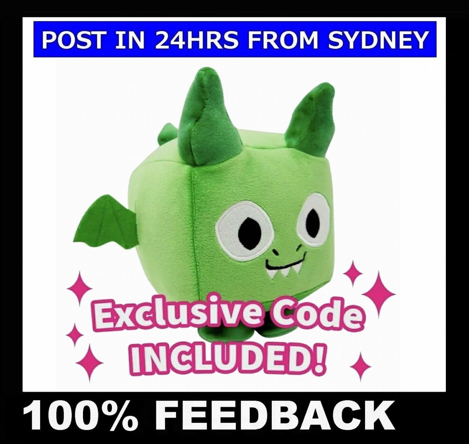 Big Games Pet Simulator x Dragon Plush w/ Redeemable Code In Hand Ready To  Ship