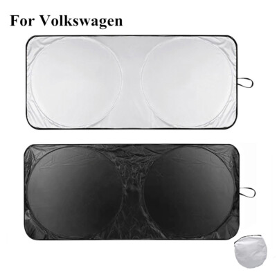 For Volkswagen Car Windshield Sun Shade Foldable VW UV Block Cover Visor Shield