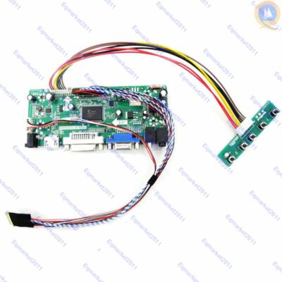 VSDISPLAY VGA DVI AUDIO LCD Controller Board for 10.3 1920x720 HSD103KPW2-A10 LCD Strip Screen