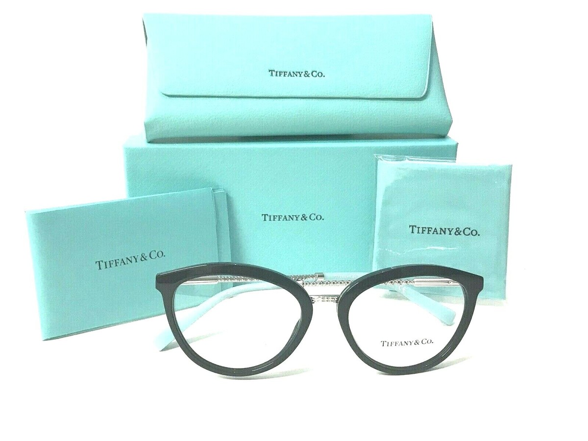 New 100% Authentic Tiffany Co TF2173 8001 Sunglasses, Black, 53-18-140,  Italy