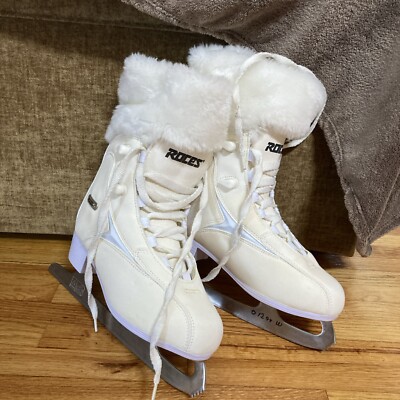 Roces Fur Lined Figure Skates Size 7 See Pics (last Pic) and Read Details