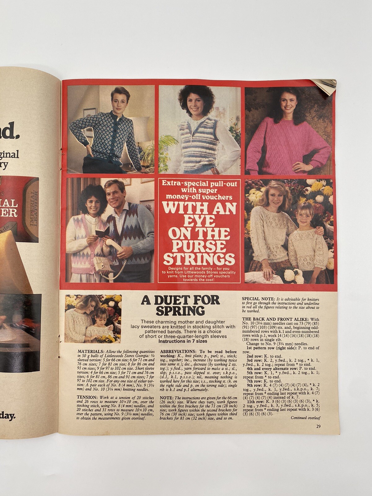 Womans Weekly 18 February 1984 Vintage Knitting Patterns eBay