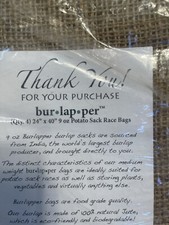 Burlapper Burlap Potato Sack Race Bags 4 Bags - 24 Inch x 40 Inch 