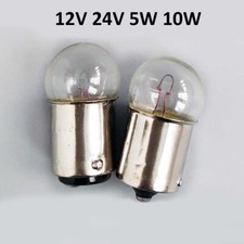 BA15s Bayoneta Indicador Bombilla Lámpara Contacto Único/Doble 12V 24V 5W 10W