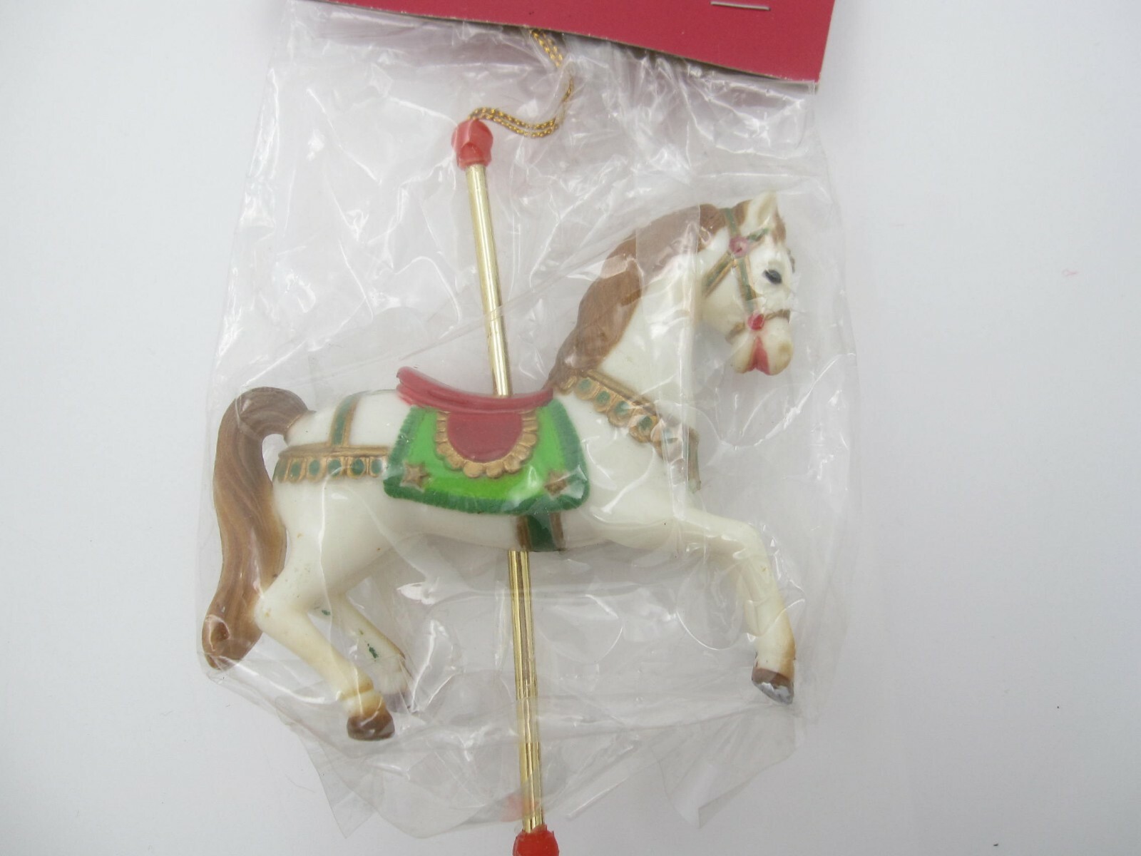Vintage NOS Designland Miniature Carousel Horse Figure