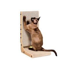 Cardboard Cat Scratcher for Indoor Kitten Cats 19 Inch L Shaped Vertical Cat ...
