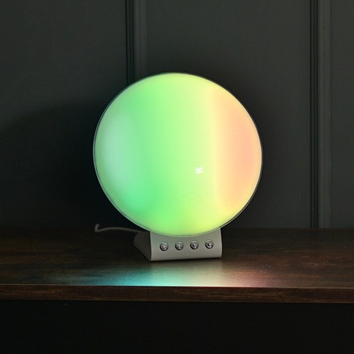 Smart Sunrise Alarm Clock 2in1 Wireless Charge RGBIC Sound Effects Ambient Lamp - Picture 10 of 10