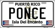 Ponce Puerto Rico License Plate / Sign / Plaque