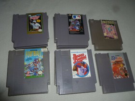 NINTENDO NES GAME LOT BASES LOADED II DOUBLE DRIBBLE KINGS OF BEACH HOOPS TRACK