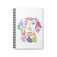 Funny Dog Spiral Notebook - Ruled Line, Cute Puppy Journal, Humorous Pet