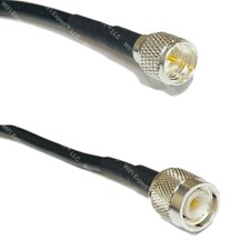 RFC195 Silver Mini UHF Male to TNC MALE Coax RF Cable USA Lot