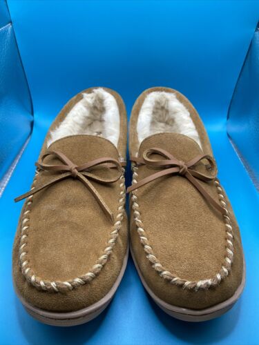My Pillow Women's Moccasin MySlippers Size 9 Suede Chestnut..Amazing Condition - Picture 2 of 9