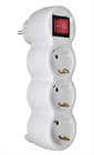 Adapter Stecker 3fach Steckdosen mit Schalter Kindersicherung Mehrfachstecker