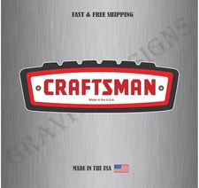 Craftsman Tools Car Bumper Window Tool Box Vinyl Sticker Decal Water Resistant