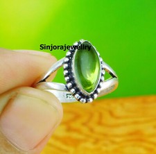 Peridot Gemstone 925 sterling silver handmade Gift Ring US size 5 to 10