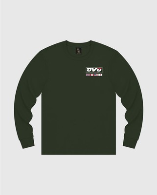 Green Longsleeve T-Shirt LARGE Drake 