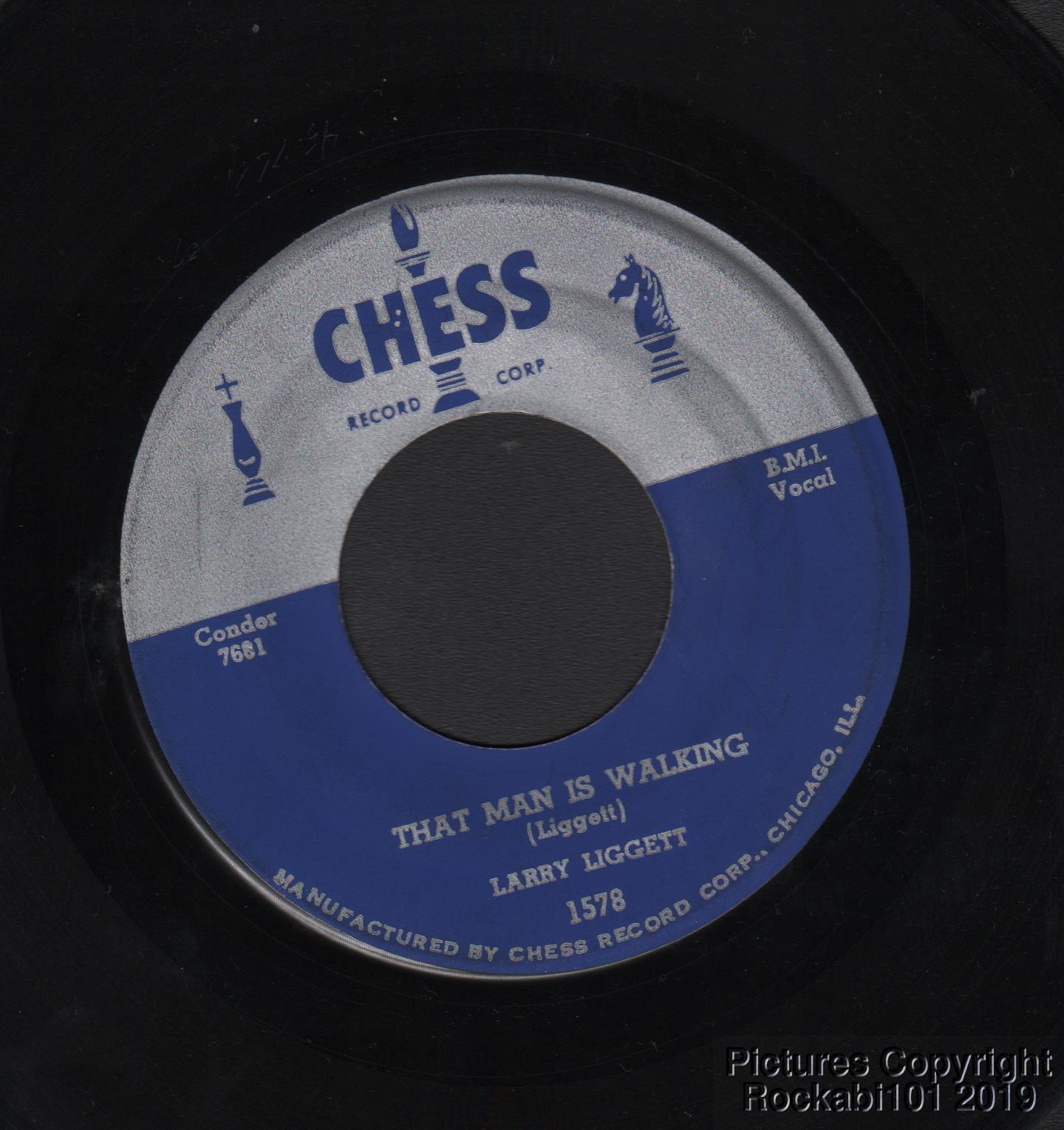 Hear 1954 Larry Liggett R&B 45 -- That Man is Walking b/w Ma Ma Yoquiero Mambo