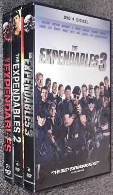 The Expendables 3 DVD Stallone Lundgren Willis Roarke Statham Triple Feature ￼