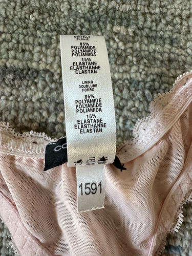 Cosabella Racer Back Lace Bralette Pink and Lavender Set Size Medium - Picture 7 of 8
