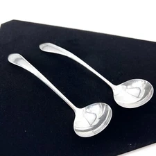 Antique 1900s Weidlich Co. Sterling Silver Small 5.25" Spoon Ladles 35 Grams