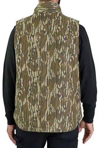 Gilet mimetico Carhartt robusto flessibile Duck Sherpa foderato antipioggia sciolto!!(XXL) - Foto 3 di 5