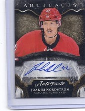17-18 2017-18 ARTIFACTS JOAKIM NORDSTROM AUTOGRAPH AUTOFACTS A-JN HURRICANES