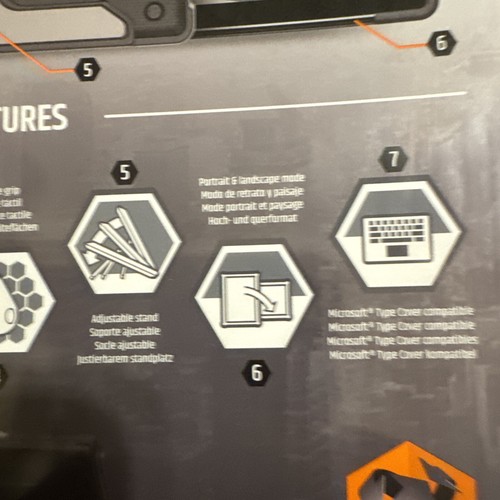URBAN ARMOR GEAR SURFACE PRO 4 UAG-SFPRO4-CBT-VP CASE - Picture 6 of 12